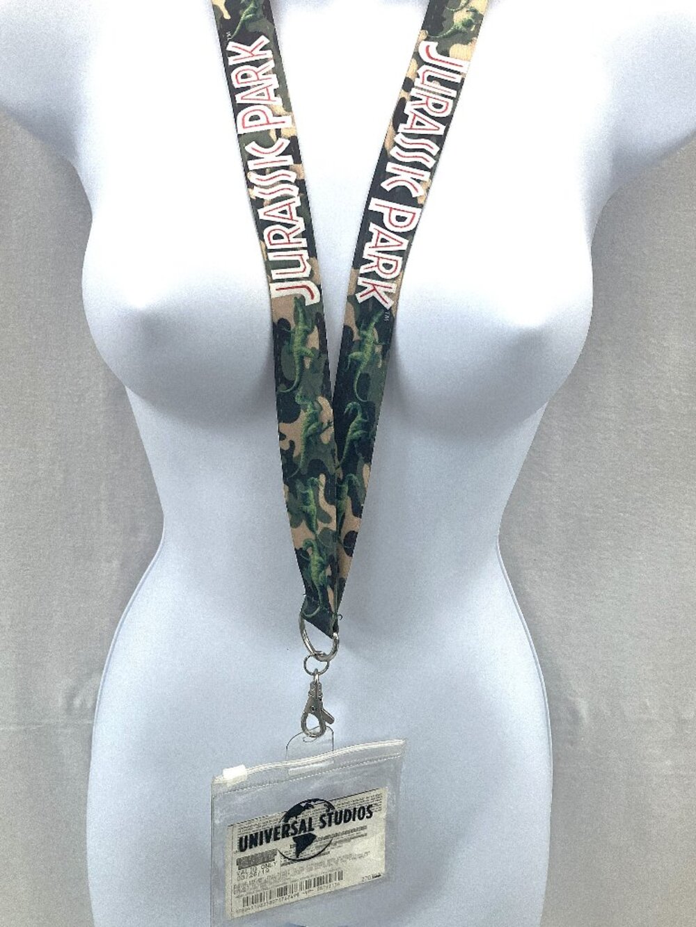 Universal Studios Jurassic Park Lanyard and Clear ID Holder
